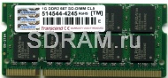 1GB DDR2 PC5300 SO-DIMM CL5 Transcend