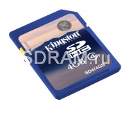 Карта памяти 4GB Secure Digital Card, High Capacity (SDHC) Class 4, Kingston