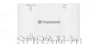 multi USB 2.0 Reader, RDP7, all in one + 3-port hub, белый, Transcend