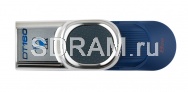 Флеш накопитель 8GB USB 2.0 Data Traveler, 160, синий, слайдер, хром, Kingston