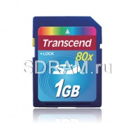 128MB SD, Secure Digital Card, 80X, Transcend